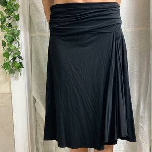 Below the knee black skirt